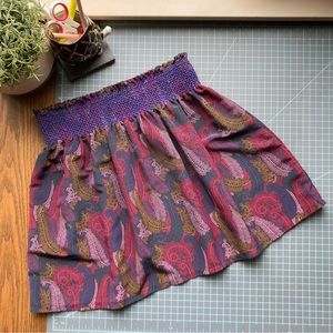 Kimchi Blue Urban Outfitters Colorful Paisley Skirt